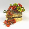 Thanksgiving Straw Bale Centerpiece