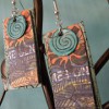 Upcycled Newspaper Earrings