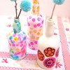 tissue wine bottle vases