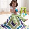 Tri-Color Squares Blanket
