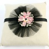 Soft Tulle Rosette Pillow