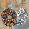 Upcycled Curling Ribbon Earrings