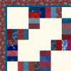 4th of July Road Strip Quilt Design