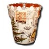 Vintage Paper Flower Pot