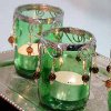 Beaded Glass Votive Candle Holder