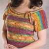 Wide Neck Tie Knit Top
