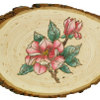 Woodburned Magnolia Plaque