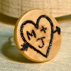 Woodburned Tree Rings