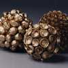 decorative golden orbs