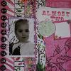 Little Girl Scrapbook Layout Idea