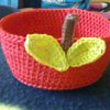 Crocheted Apple Trinket Bowl
