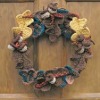 Autumn Leaves Crochet Wreath