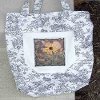 Green and White Shopping Bag
