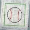 DeElda Baseball Needlepoint Design