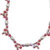 Beaded Charm and Toggle Necklace