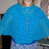 Blue Beaded Poncho