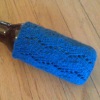 Knit Zig Zag Beer Cozy