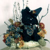 Bewhiskered Halloween Cat Centerpiece