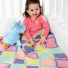 Colorful Blocks Baby Afghan