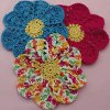 Blooming Flower Dish Cloths