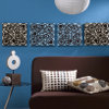 Blue and Brown Circles Wall Art