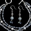 Blue Ice Bracelet and Earrings