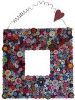 Button Mirror Frame with Heart