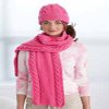 Cabled Scarf and Hat