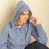 Cable Cardigan with Hood