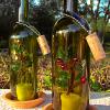 Wine Bottle Candle Shelter