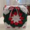 Christmas Shells and Bows Boutique Tissue Box Cover