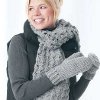 Chunky Crochet Mittens and Scarf