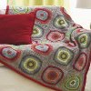 Easy Circles in Squares Blanket