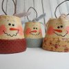 Clay Pot Snowmen
