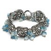 Clouds of Blue Cluster Bracelet