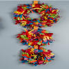Colorful Tissue Wreaths