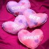 Conversation Heart Pillows