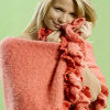 Coral Ruffle Wrap