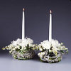 White Rose Romance Candlescape