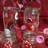 Cute as a Button Valentines Day Jars
