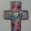 Decoupaged Easter Cross