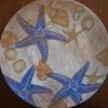 Decoupaged Sea Shell Plate