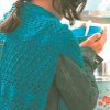 Bright Blue Denim Scarf