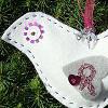 Felt Christmas Dove Ornament