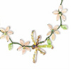 Dragonfly Garden Necklace Floral Jewelry