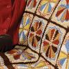 Dresden Plate Crocheted Throw