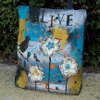 Drip Art Canvas Tote