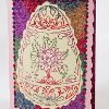 Rainbow Glitter Easter Egg Card