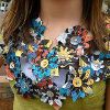 Upcycled Denim Flower Embellishments