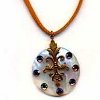 Embellished Shell Pendant